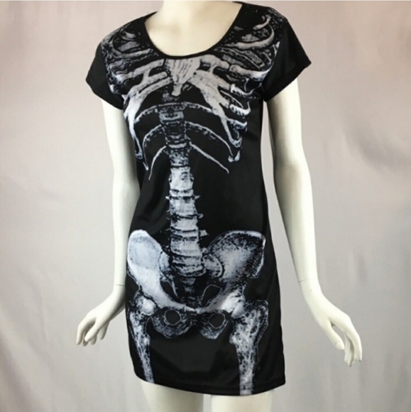 💀 Skeleton Dress 💀HALFWAY TO HALLOWEEN SALE! - Picture 4 of 13